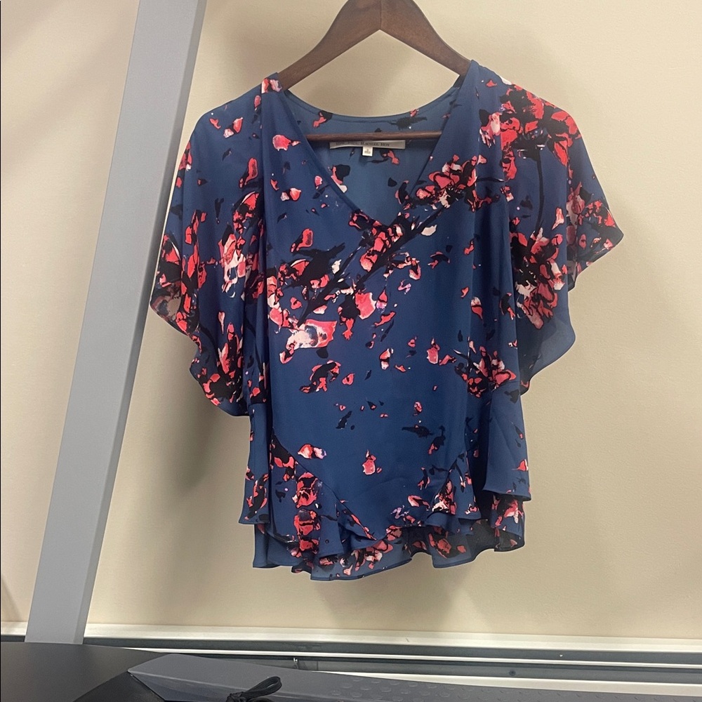RACHEL Rachel Roy February African Violet Blouse